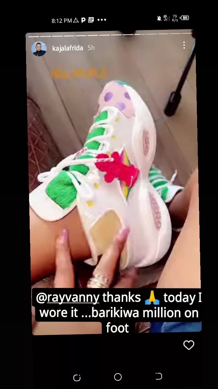 Rayvanny Surprises Future Mom-In-Law Kajala With Ksh50,000 Sneakers