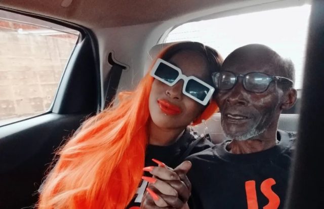 PHOTOS: Manzi Wa Kibera And Her 65-Year-Old Boyfriend Wear Matching Outfits On Their Vacation