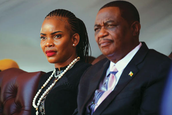 Marry Mubaiwa with her ex husband Vice President Constantino Chiwenga.