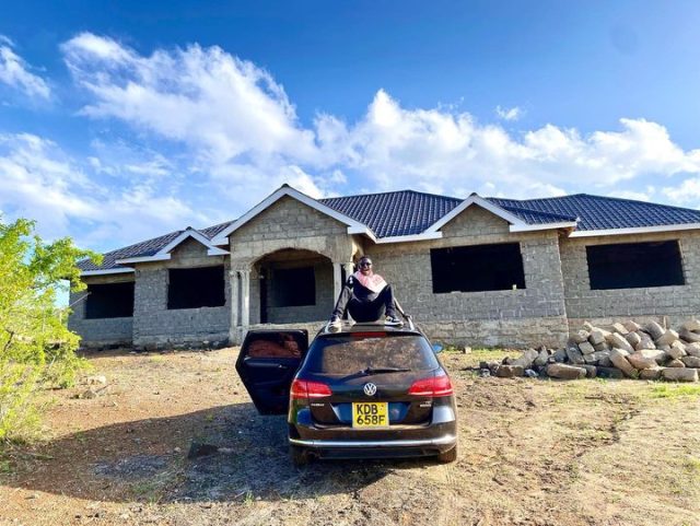 PHOTOS: Comedian MCA Tricky Shows Off His Huge Bungalow Under Construction in Mwala, Machakos County