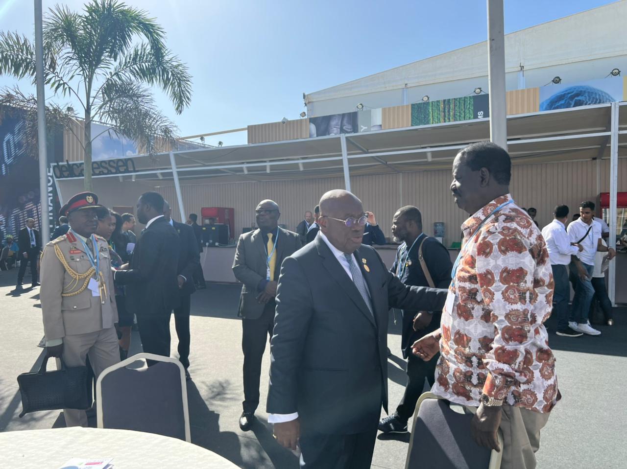 Raila Odinga and Ghanaian President Nana Akuffo. PHOTO/Courtesy. 