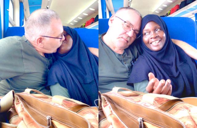 PHOTOS: Nyota Ndogo And Her Mzungu Husband Get Seriously Cozy On SGR Train