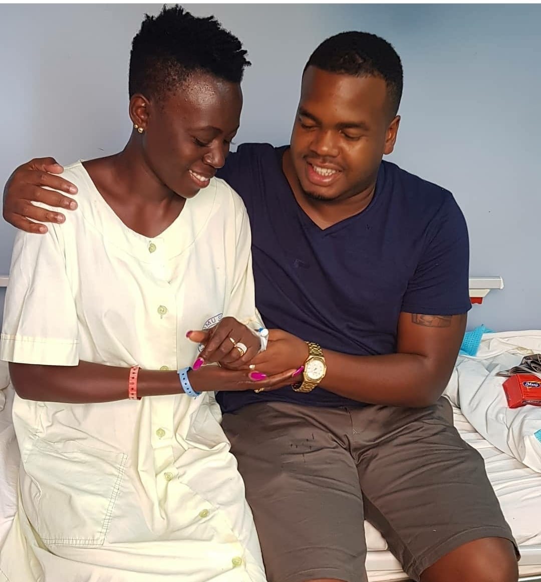 Akothee and Nelly Oaks in hospital