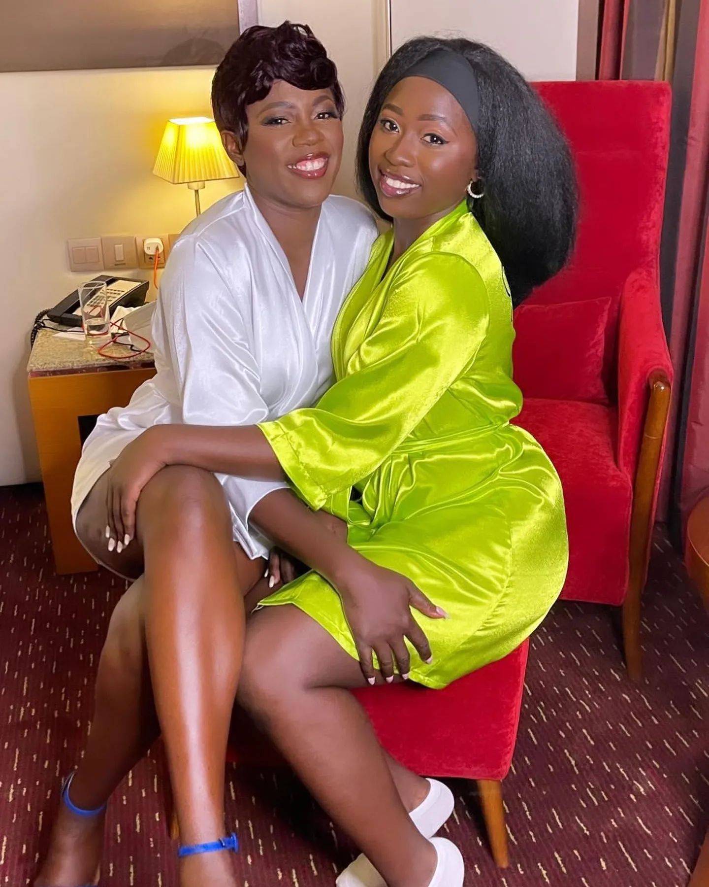 Akothee and her daughter from France