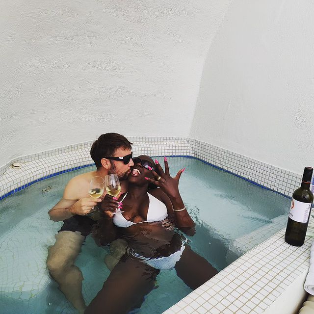 Akothee and Omosh on honeymoon in Santorini, Greece