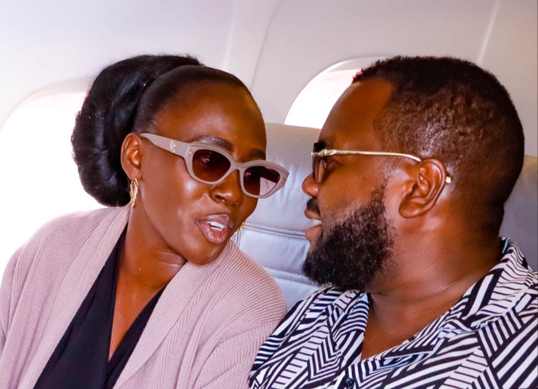Akothee and Nelly Oaks in plane